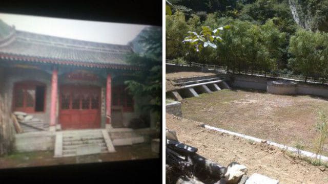 철거된 후의 죽림관 도교사원의 모습