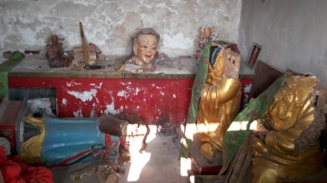 조사묘(祖師廟) 불상들이 철거되었다