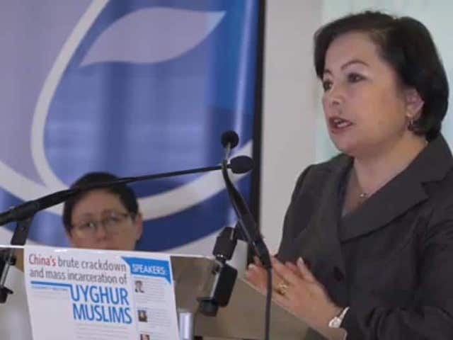 라히메 마흐무트는 인권 운동가, 가수, 번역가로 활동하며 런던에 거주하는 위구르족 무슬림이다. 그녀가 번역한 소융겔 차니셰프(SoyungulChanisheff)의 ‘눈물로 흠뻑 젖은 대지(The Land Drenched in Tears¬)’는 영국의 펜 번역상을 수상했다.