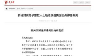 ‘위구르인 학자들’이 중공을 옹호…과연 실화인가?