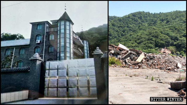 5월 12일 철거된 항저우(杭州)시의 한 삼자교회