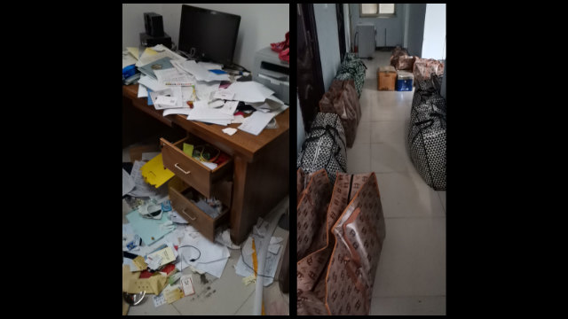 류 신부가 구금 중일 때 수색을 당한 그의 거처. 1월 10일, 류 신부는 짐을 꾸려 교구를 떠나라는 명령을 받았다.