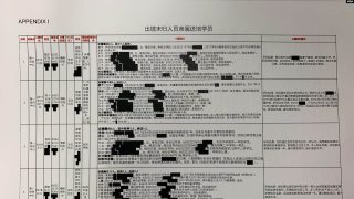 모위 리스트 일부 내용 확대샷