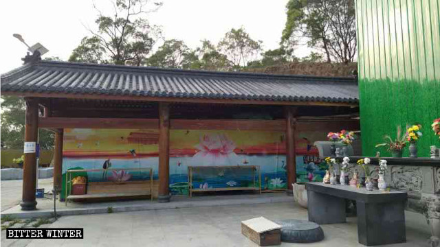 가려진 쌍룡사(雙龍寺)의 마니차