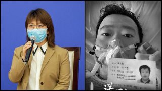 신화통신의 랴오쥔(廖君) 기자와 고(故) 리원량(李文亮) 의사